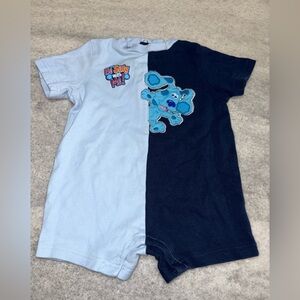 Nick jr. Vintage 2004 blue’s clues Blue and Navy Bodysuit
